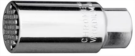 Головка торцевая многоразмерная (11-32мм) под квадрат 1/2" CrV хромир Gross 13190 купить в Новом Уренгое