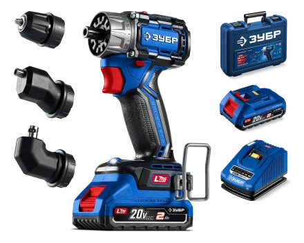 Бесщеточная дрель-шуруповерт Зубр КОМПАКТ Комби #2, 2 АКБ LMS (2 Ач), в кейсе DB-50-22-H3 серия «ПРОФЕССИОНАЛ» купить в Новом Уренгое