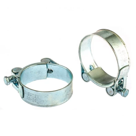 Хомуты металлические силовые 56-59 мм ширина 22 мм шарнирный W1 2 шт Сибртех 47543 купить в Новом Уренгое