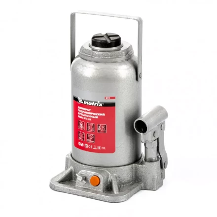 Домкрат гидравлический бутылочный 20 т h подъема 244-449 мм Matrix 50778 купить в Новом Уренгое