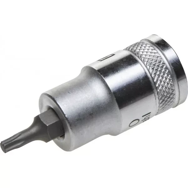 Торцовая бита-головка KRAFTOOL "INDUSTRIE QUALITAT", материал S2, TORX, сатинированная, 1/2", Т20 27905-20_z01 купить в Новом Уренгое