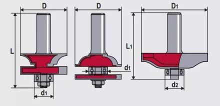 Набор фрез контурно-проф + панельная 3шт Кратон 1 09 01 010 купить в Новом Уренгое