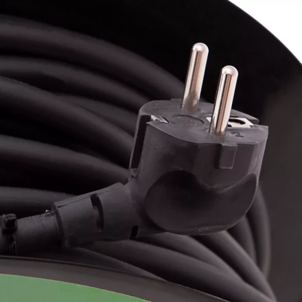 Удлинитель силовой 50 м, 16А, тип УХз16, КГ 3 x 1.5 мм, на стальной катушке, 4 розетки Сибртех 95877 купить в Новом Уренгое