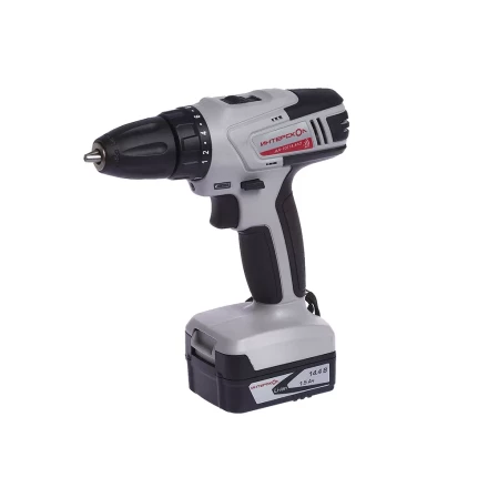 Аккумуляторная дрель-шуруповерт ИНТЕРСКОЛ ДА-10/14,4Л2 Li-ion АПИ 2х1.5Ач купить в Новом Уренгое