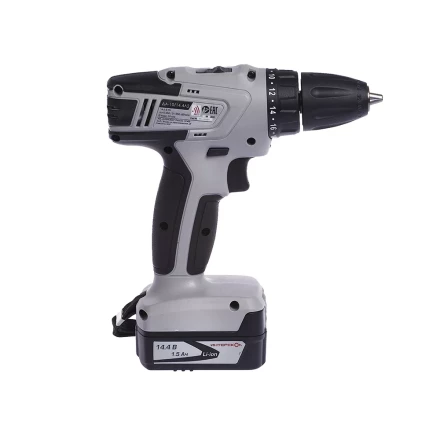 Аккумуляторная дрель-шуруповерт ИНТЕРСКОЛ ДА-10/14,4Л2 Li-ion АПИ 2х1.5Ач купить в Новом Уренгое