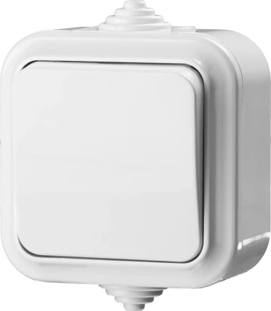 Выключатель STAYER &quot;MASTER&quot; &quot;MAXIMA&quot; одноклавишный, IP54, 6А, 220В 54301-W купить в Новом Уренгое