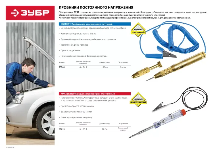 Пробники для автопроводки серия МАСТЕР купить в Новом Уренгое