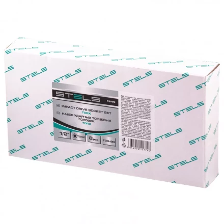 Набор ударных торцевых головок TORX 1/2&quot;,  в кейсе 8 шт Stels 13999 купить в Новом Уренгое
