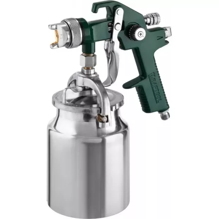 Краскопульт пневматический KRAFTOOL AirKraft, HVLP, с нижним бачком, 1,4мм 06520-1.4 купить в Новом Уренгое