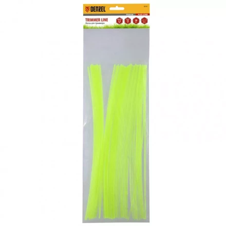 Леска для триммера круглая нарезанная 2,4 мм х 30 см 50 шт Flex cord Denzel 96101 купить в Новом Уренгое