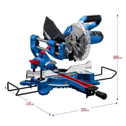 ЗУБР Профессионал ППТ-216-П пила торцовочная с протяжкой, d 216 х 30 мм, 1800 Вт купить в Новом Уренгое