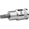 Торцовая бита-головка KRAFTOOL "INDUSTRIE QUALITAT", материал S2, SPLINE, сатинированная, 1/2", M6 27911-06_z01 купить в Новом Уренгое