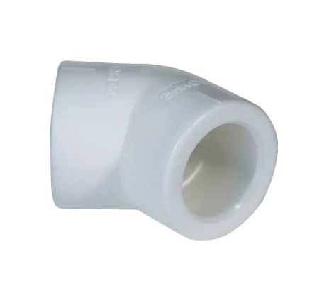 Уголок PP-R 45° 25мм белый (50/650) 45351 купить в Новом Уренгое