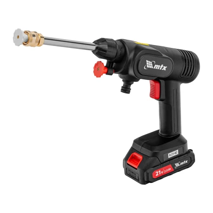 Моечная машина высокого давления аккумуляторная А-21-02, 40 бар, 4 л/мин, Li-ion 21 В, 2 акк.// MTX купить в Новом Уренгое