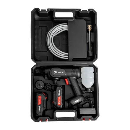 Моечная машина высокого давления аккумуляторная А-21-02, 40 бар, 4 л/мин, Li-ion 21 В, 2 акк.// MTX купить в Новом Уренгое