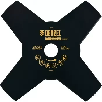 Диск для триммера 230 х 25,4 толщина 1,6 мм 4 лезвия DENZEL 96323 купить в Новом Уренгое