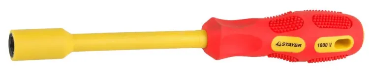 Отвертка STAYER "INSULATED" MAX-GRIP диэлектрич, Cr-V, HEX 12x125мм 25829-12-125 G купить в Новом Уренгое