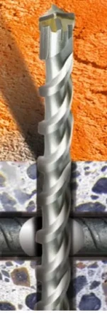 Бур  SDS-plus по бетону с арматурой AX 10х460мм  Кратон 1 02 05 014 купить в Новом Уренгое