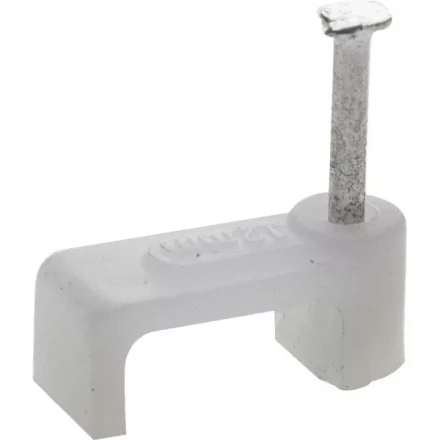 Скоба-держатель для плоского кабеля, с оцинкованным гвоздем, 12 мм, 60 шт, STAYER Master 4511-12 4511-12 купить в Новом Уренгое