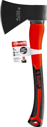 Топор ЗУБР &quot;МАСТЕР&quot; кованый с двухкомпонентной стеклопластиковой рукояткой, 1,0кг 2061-10 купить в Новом Уренгое