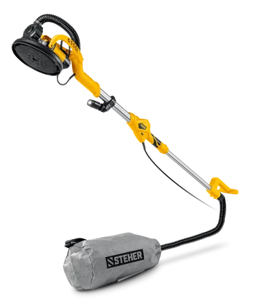 STEHER d225 мм, 800 Вт, удлиненная рукоятка, подсветка, шлифовальная машина для стен (жираф) (DWL-800) купить в Новом Уренгое