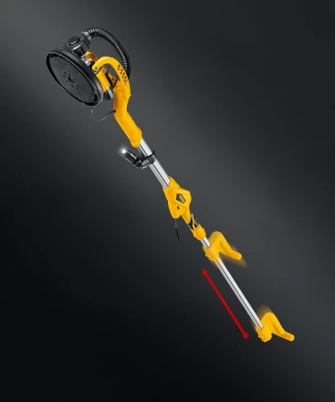 STEHER d225 мм, 800 Вт, удлиненная рукоятка, подсветка, шлифовальная машина для стен (жираф) (DWL-800) купить в Новом Уренгое