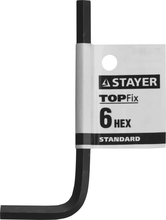 Ключ имбусовый STAYER "STANDARD", сталь, черный, 6мм 27405-6 купить в Новом Уренгое