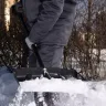 Лопата для уборки снега пластиковая, 450х325х1370 мм, стальной черенок, Palisad 61660 купить в Новом Уренгое