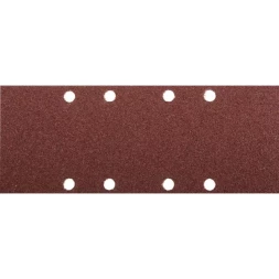 Лист шлифовальный ЗУБР &quot;МАСТЕР&quot;, 8 отверстий, для ПШМ на зажимах, Р60, 93х230мм, 5шт 35591-060