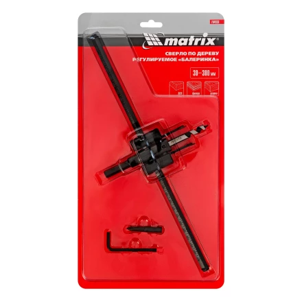 Сверло по дереву регулируемое &quot;Балеринка&quot; Matrix, 30-300 мм, 704930 купить в Новом Уренгое