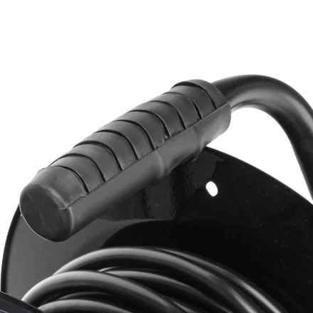 Удлинитель силовой Сибртех 20 м, 16А, тип УХз16, ПВС 3 x 2.5 мм, на стальной катушке, 4 розетки  95872 купить в Новом Уренгое