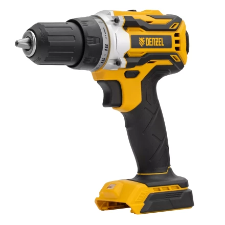 Дрель-шуруповерт аккумуляторная, бесщет.  Denzel 26141 BLDL-18-0 Li-Ion, 18 В купить в Новом Уренгое