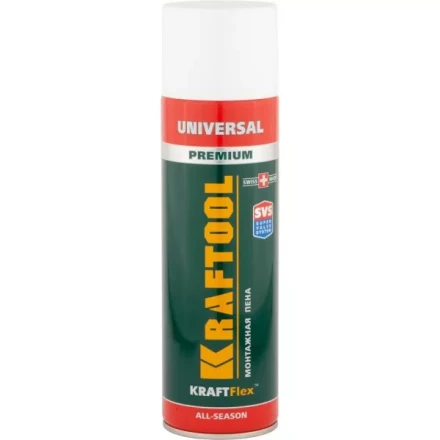 Пена &quot;PREMIUM&quot; монтажная, адаптерная, всесезонная, 500мл, KRAFTOOL 41170_z01 купить в Новом Уренгое