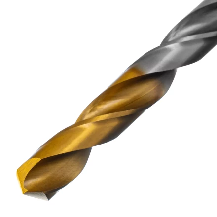 Сверло спиральное по металлу Denzel, 9 x 125 мм, Р6М5, Golden Tip, 718241 купить в Новом Уренгое