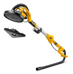 STEHER d225 мм, 800 Вт, сменные основания, подсветка, шлифовальная машина для стен (жираф) (DWC-800)