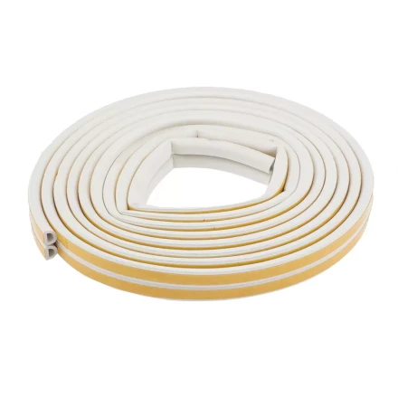 Уплотнитель 24 м профиль &quot;D&quot; белый СИБРТЕХ 93836 купить в Новом Уренгое