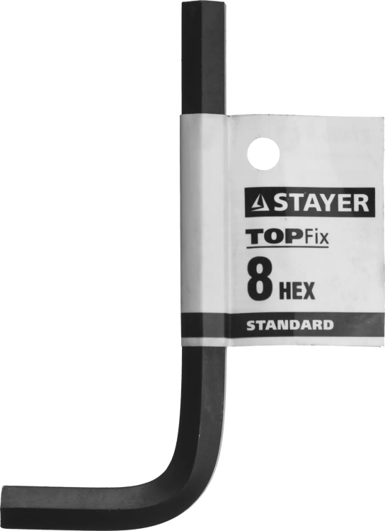 Ключ имбусовый STAYER "STANDARD", сталь, черный, 8мм 27405-8 купить в Новом Уренгое
