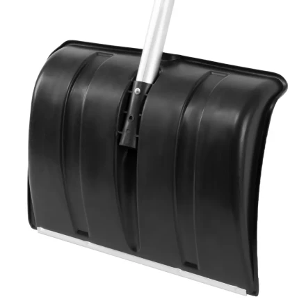 Лопата для уборки снега пластиковая, 470х350х1340 мм, алюминиевый черенок, Россия, Сибртех 61662 купить в Новом Уренгое