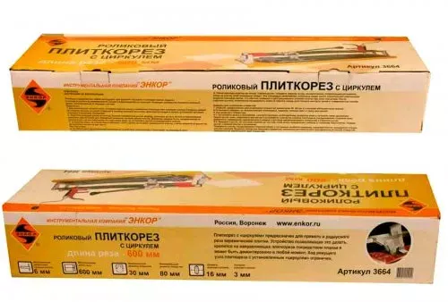 Плиткорез 600мм циркуль Энкор 3664 купить в Новом Уренгое