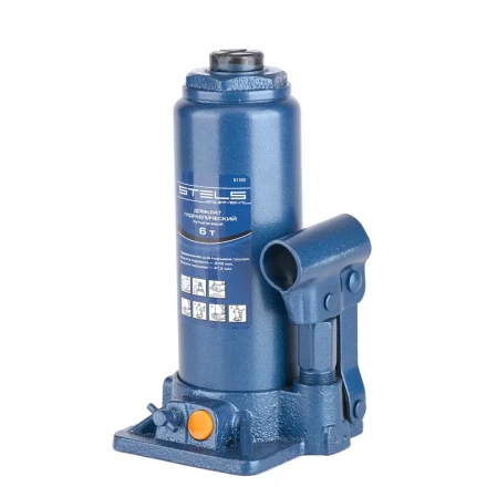 Домкрат гидравлический бутылочный 6 т h подъема 216–413 мм  STELS 51103 купить в Новом Уренгое