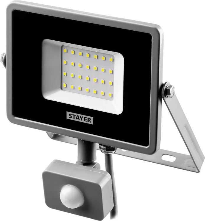 Прожектор LEDPro светодиодный, STAYER Profi 57133-30, датчик движения, 30Вт 57133-30 купить в Новом Уренгое