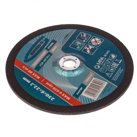 Круг шлифовальный по металлу 230 х 6,0 х 22,2мм Gross 74401 купить в Новом Уренгое