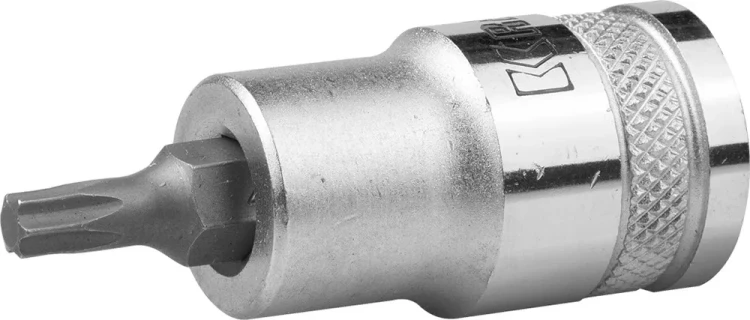 Торцовая бита-головка KRAFTOOL "INDUSTRIE QUALITAT", материал S2, TORX, сатинированная, 1/2", Т27 27905-27_z01 купить в Новом Уренгое