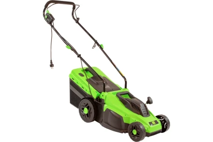 Газонокосилка электрическая L1500, 1500 Вт, ширина 33 см, 5 уровней, пластиковый травосборник 35 л Сибртех 96677 купить в Новом Уренгое
