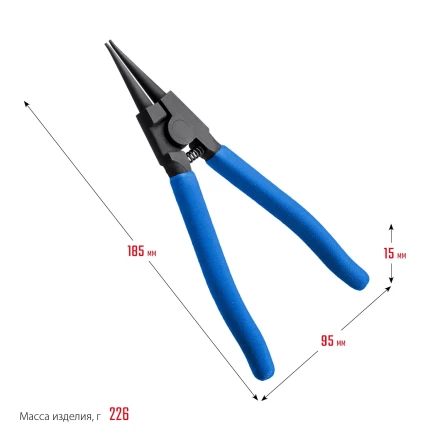 ЗУБР 180 мм, прямые губки, внешний съемник стопорных колец, Профессионал (22821-3) купить в Новом Уренгое