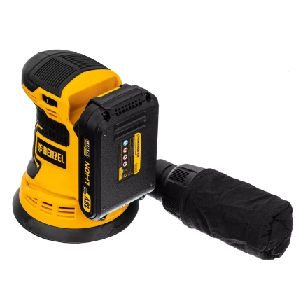 Машина шлифовальная эксцентриковая аккумуляторная Denzel 28470 COS-125, 18В Li-Ion купить в Новом Уренгое