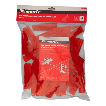 Клин для системы выравнивания плитки СВП Ворота XL, 50 шт. в пакете Matrix 88123 купить в Новом Уренгое