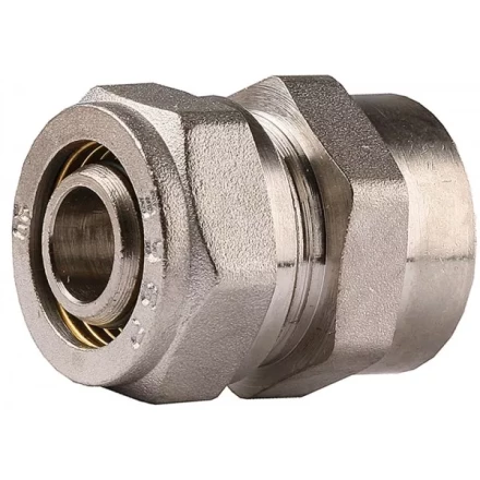 Соединитель ЗУБР с внутренней резьбой, цанга-гайка, 1/2&quot;х20х2,0 мм, никель 51402-20-1/2 купить в Новом Уренгое