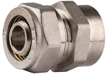 Соединитель ЗУБР с внутренней резьбой, цанга-гайка, 1/2&quot;х20х2,0 мм, никель 51402-20-1/2 купить в Новом Уренгое