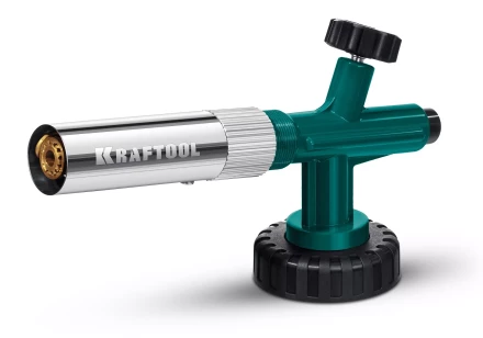 KG-1000 цельнометаллическая газовая горелка с пъезоподжигом, на баллон с цанговым соединением, 1450°C 55514 купить в Новом Уренгое